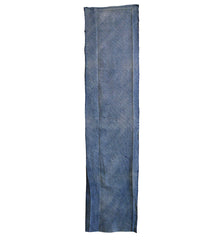 A Length of Double Arashi Shibori: Indigo Dyed Cotton