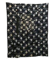 A Good-Sized Boro Futon Cover: Large Scale Cotton Kasuri