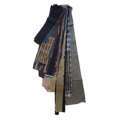 A Group of Narrow Pieces of Old Cloth: About 29 Fragments