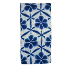 A Sashiko Stitched, Itajime Shibori Diaper: Lined with Kasuri Cotton