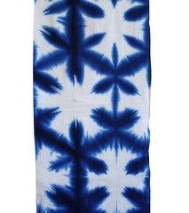 A Length of Indigo Dyed Sekka Shibori: Clamp Dyed
