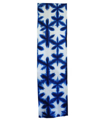A Length of Sekka Itajime Shibori Cotton: Snow Flowers