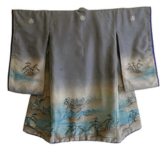 A Girl's Hand Painted Kimono: Family Crests and Semamori