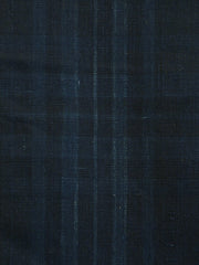 A Length of Very Deeply Colored Indigo Plaid: Bright and Dark