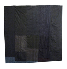A Heavy Weight Pieced Cotton Hearth Cover: Subtle Dark Colors