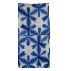 A Clamp Dyed Itajime Shibori Diaper: Snowflower Pattern