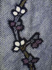 A Length of Shibori Cotton: Trailing Vine
