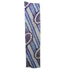 A Length of Shibori Dyed Cotton: Purples and Blues