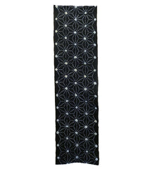 A Length of Shibori Dyed Cotton: Traditional Hemp Leaf Pattern