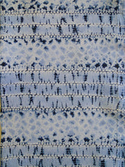 A Length of Two-Toned Shibori: Dappled Horizontal Bands