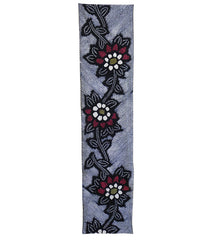 A Length of Boldly Dyed and Colored Shibori: Flower Chain