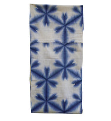 A Clamp Dyed Shibori Diaper: Snow Flower Motif