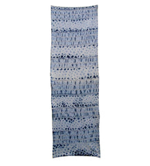 A Length of Two Toned Shibori Dyed Cotton: Stitched and Tied