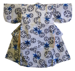 A Child's Shibori and Stencil Dyed Kimono: Inventive Pattern