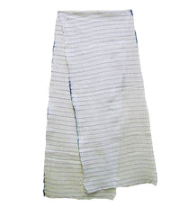 A Length of Gauzy Indigo Dyed Cotton: Variant on Mame Shibori
