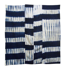 A Shibori Dyed Cotton Furoshiki: Re-purposed Yukata