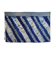 A Shibori Dyed Koshimaki: Katazome Border