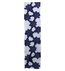 A Length of Shibori Dyed Cotton: Slight Tinting of White Areas