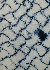 A Length of Pieced Shirakage Shibori: Luscious Hand Spun Cotton Yarns