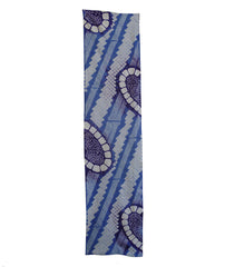A Length of Shibori Dyed Cotton: Large Repeat with Purple Dye