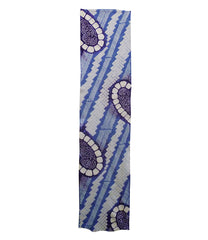 A Length of Shibori Dyed Cotton: Large Scale Pattern with Purple Dye