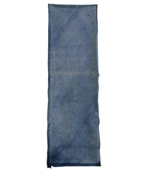 A Length of Indigo Dyed Cotton Shibori: Arashi