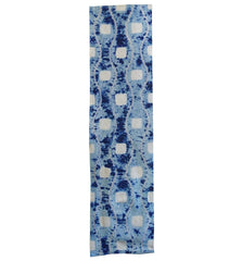 A Length of Two Tone Shibori: Rising Steam and Squares
