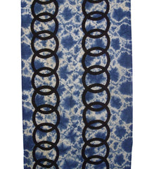 A Length of Miura Shibori: Stenciled Pattern Over