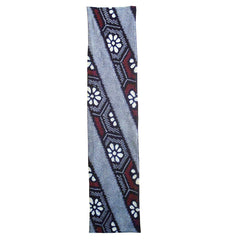 A Length of Shibori Dyed Cotton: Strong Diagonals and Flowers