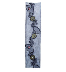 A Length of Cotton Shibori: Flowers and Folding Fans