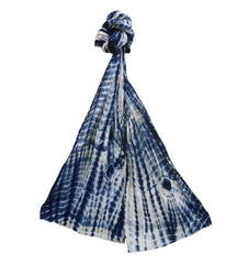 A Length of Naturally Pleated Shibori Cotton: Baby Sling