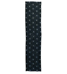 A Length of Rustic Akita Shibori: Traditional Hemp Leaf Pattern