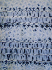 A Length of Two-Tone Cotton Shibori: Dappled and Stitched