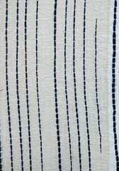 A Length of Hand Pleated Shibori: Broken Parallel Lines