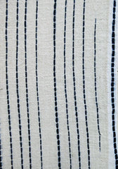 A Length of Hand Pleated Shibori: Broken Parallel Lines