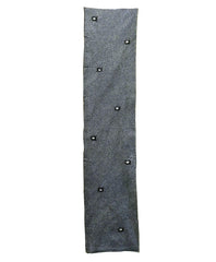 A Length of Indigo Dyed Cotton Shibori: Spare Pattern
