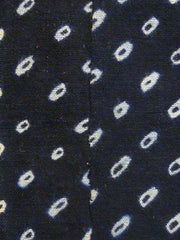 A Length of Fawn Dappled Shibori: Two Stitched Fragments