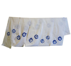 A Length of Shibori Dyed Cotton: Kumo or Spiderwebs