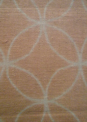 A Fragment of Safflower Dyed "Misshin" Shibori: Machine Shibori