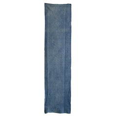 A Length of Indigo Dyed Arashi Cotton: Sawtooth or Diamonds