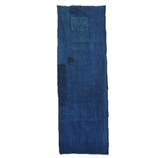 A Simple and Beautiful Hand Spun Cotton Boro Fragment: Botanical Indigo