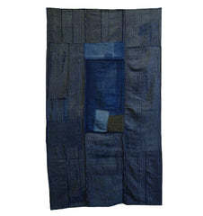 A Beautifully Arranged Boro Shikimono: Indigo Dyed Cotton Sleeping Mat