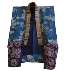 A Pieced Silk Han Juban: Katazome