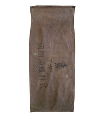 A Kaki Shibu Dyed Large Cotton Bag: Sake Bottle Cover