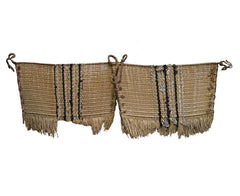 A Pair Shin Guards: Natural Fiber and Rag Weave