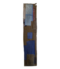 A Colorful Patched Boro Length: Obi Shin Fragment