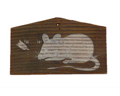 A Small Shinto Votive Plaque: Mouse Ema