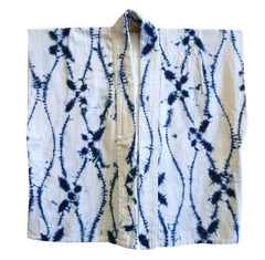 A Shirakage Shibori Han Juban: Tatewaku and Butterflies