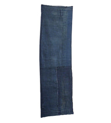 A Length of Indigo Dyed Cotton Boro Cloth: Repurposed Pieces