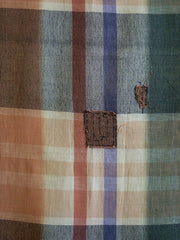 A Colored Plaid Boro Length: Small Patches